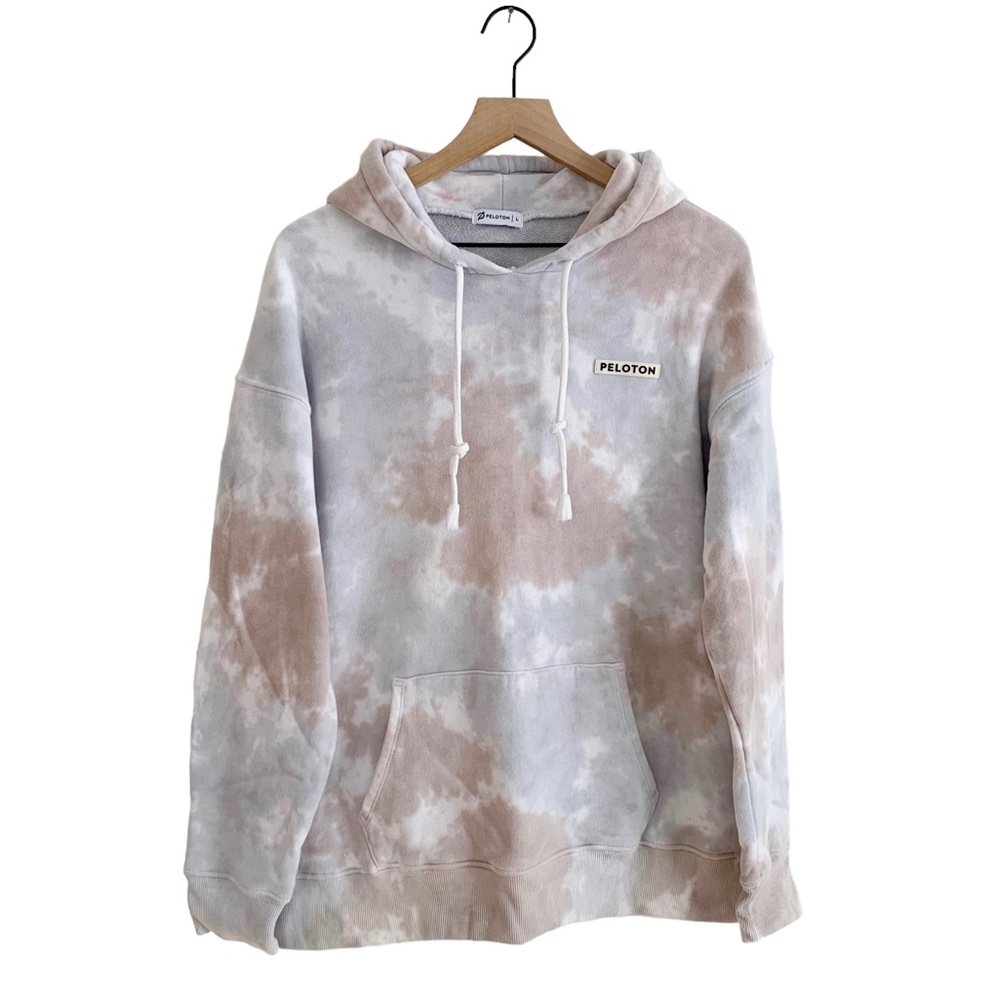 Peloton Tie Dye Grunge Gym Hoodie (Beach Festival Hippie Indie Skater 60’s)